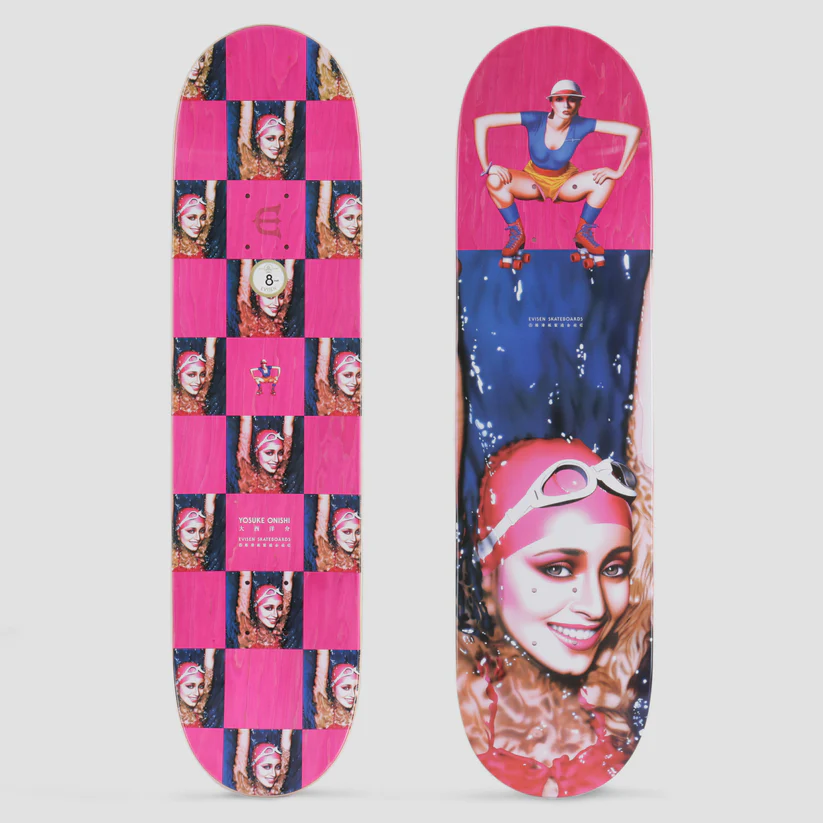 EVISEN 8.0/8.25 YOSUKE ONISHI SPLASH ROLLER DISCO SKATEBOARD DECK