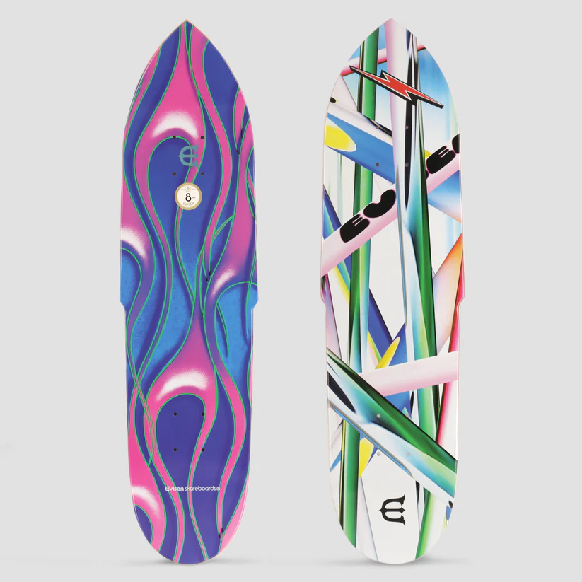 EVISEN 8.0 TEAM FRAME SKATEBOARD DECK