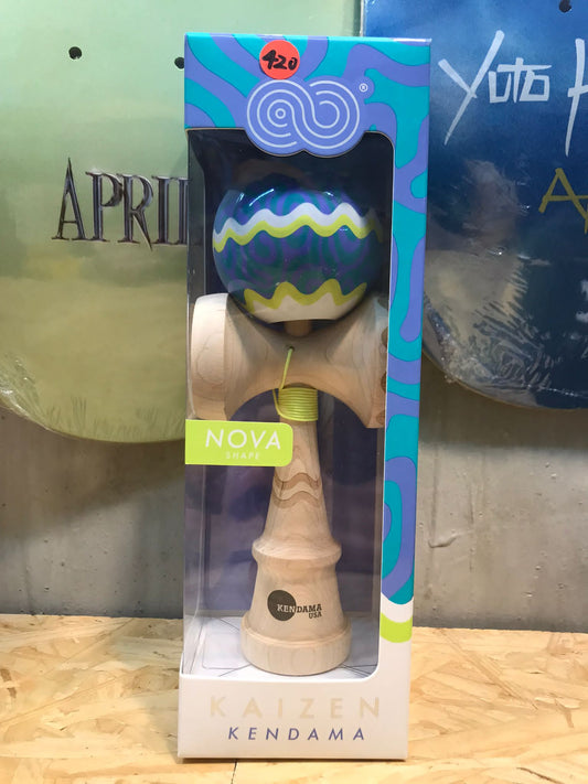 Kendama Usa Kaizen Coral - Nova Shape - Purple & Aqua